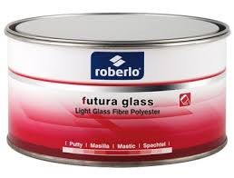 Шпатлевка Roberlo 2K, FUTURA GLASS легкая, стекловолокно, 0,75л