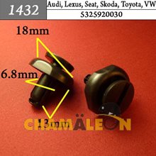 Автокрепеж для Audi, Lexus, Seat, Skoda, Toyota, Volkswagen