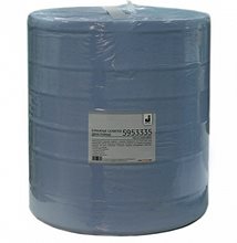 Двухслойные очищающие бумажные салфетки JETALight, голубые, 42 г/ м², 33х35 см