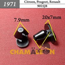 Автокрепеж для Citroen, Peugeot, Renault