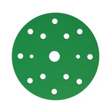 Шлифовальный круг FILM L312T 125мм на липучке, 8 отв, зелёный