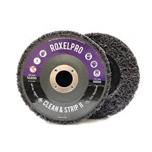 RoxelPro Пурпурный зачистной круг ROXPRO Clean&Strip II на оправке 125х13х22мм