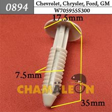 Автокрепеж для Chevrolet, Chrysler, Ford, GM
