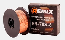Проволока сварочная REMIX 0,8мм (омедненная), Св-08Г2С-О (ER70S-6)